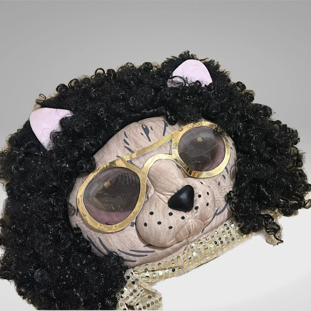 Large Halloween funny cat mask costume.